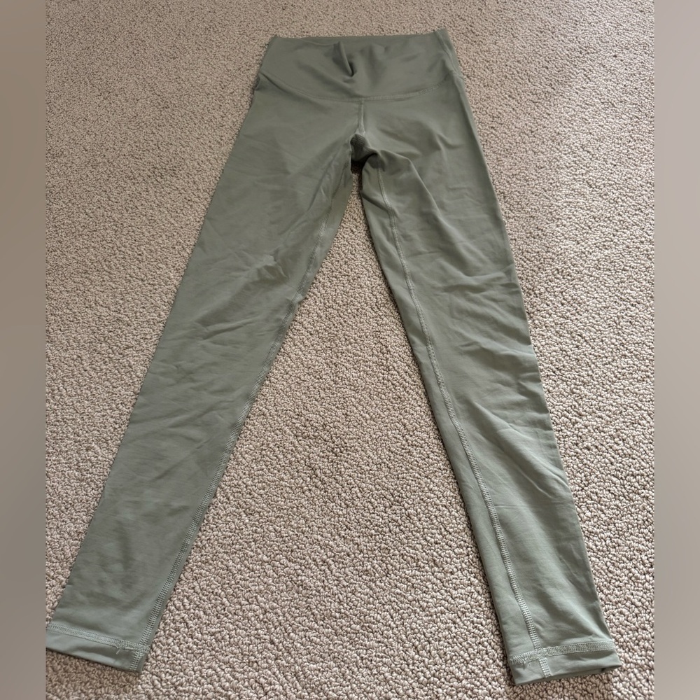 TNA SIZE XS LIGHT GREEN LEGGINGS